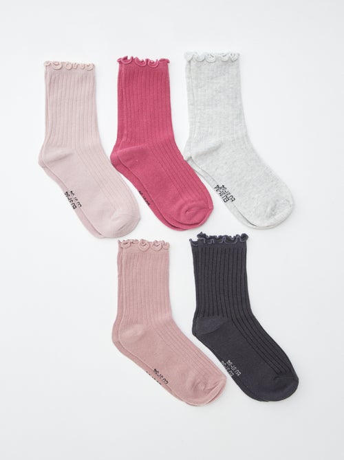Pack de 5 pares de calcetines - Kiabi