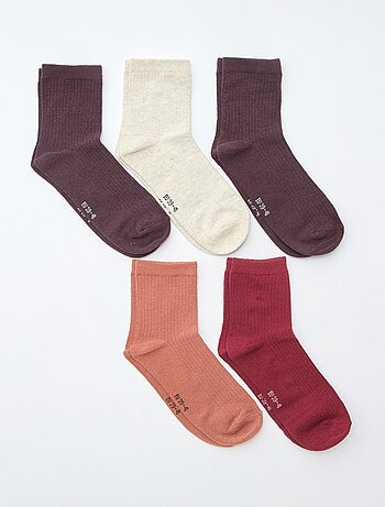 Pack de 5 pares de calcetines