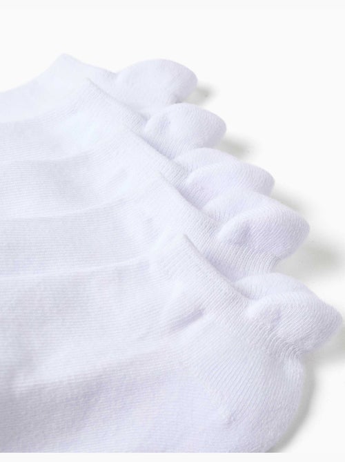 Pack de 5 pares de calcetines tobilleros deportivos - Kiabi Pack de 5 pares de calcetines tobilleros deportivos - Kiabi