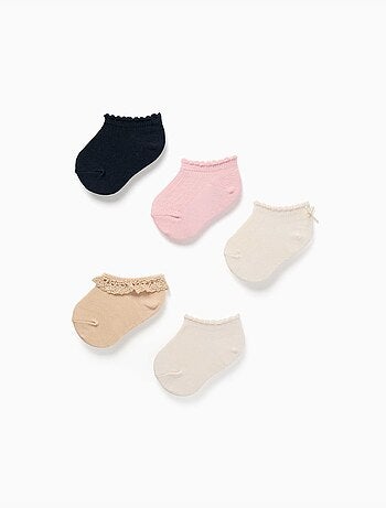 Pack de 5 pares de calcetines tobilleros mezclados