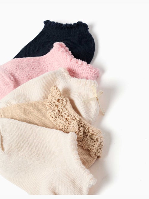 Pack de 5 pares de calcetines tobilleros mezclados - Kiabi