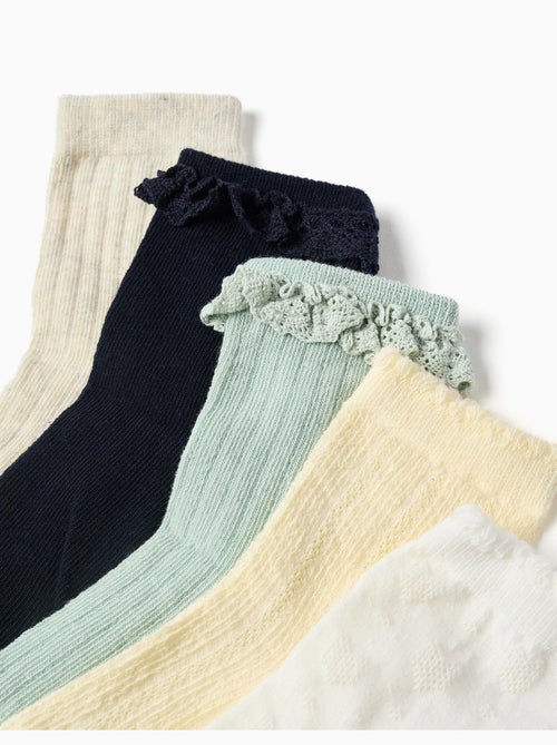 Pack de 5 pares de calcetines variados - Kiabi