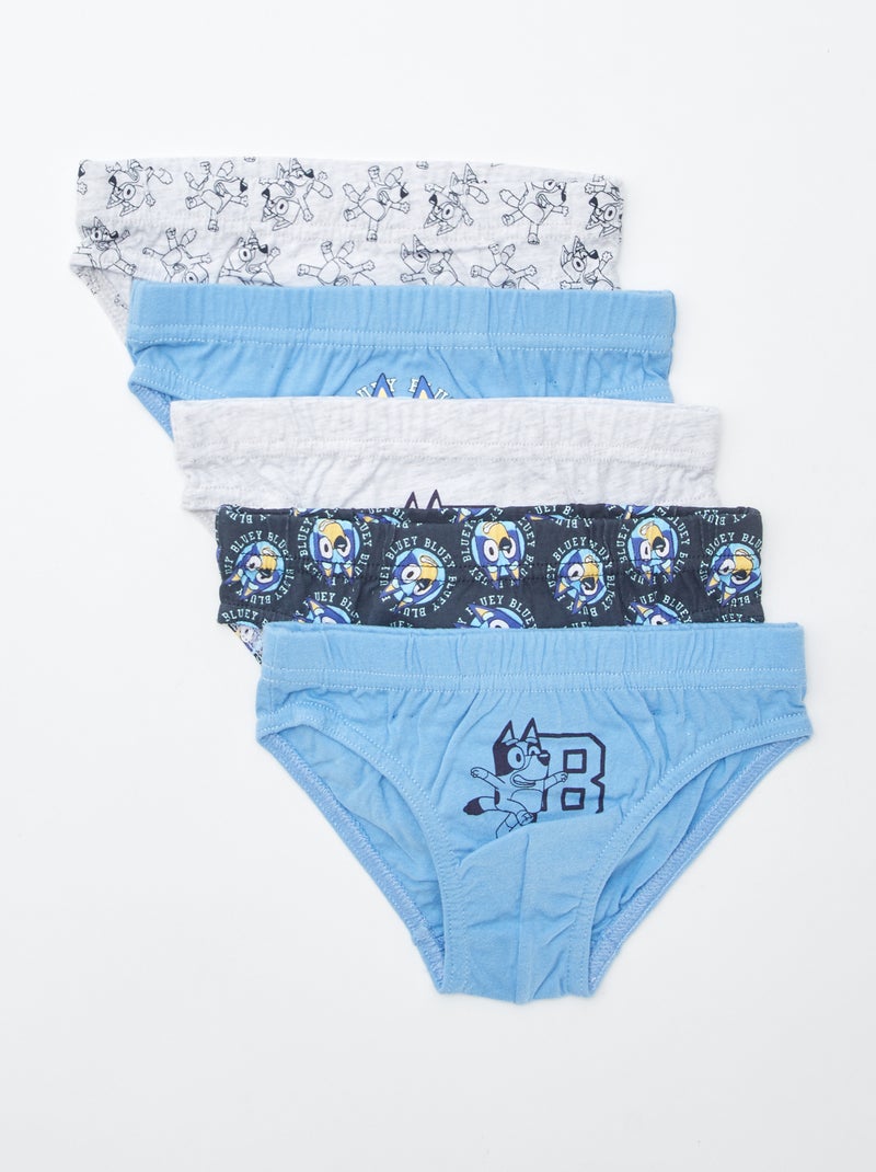 Pack de 5 slips 'Bluey' Azul - Kiabi