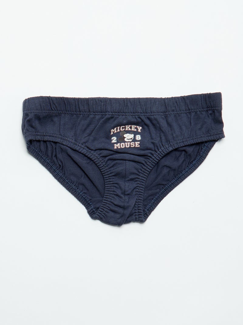 Pack de 5 slips 'Mickey' Azul - Kiabi