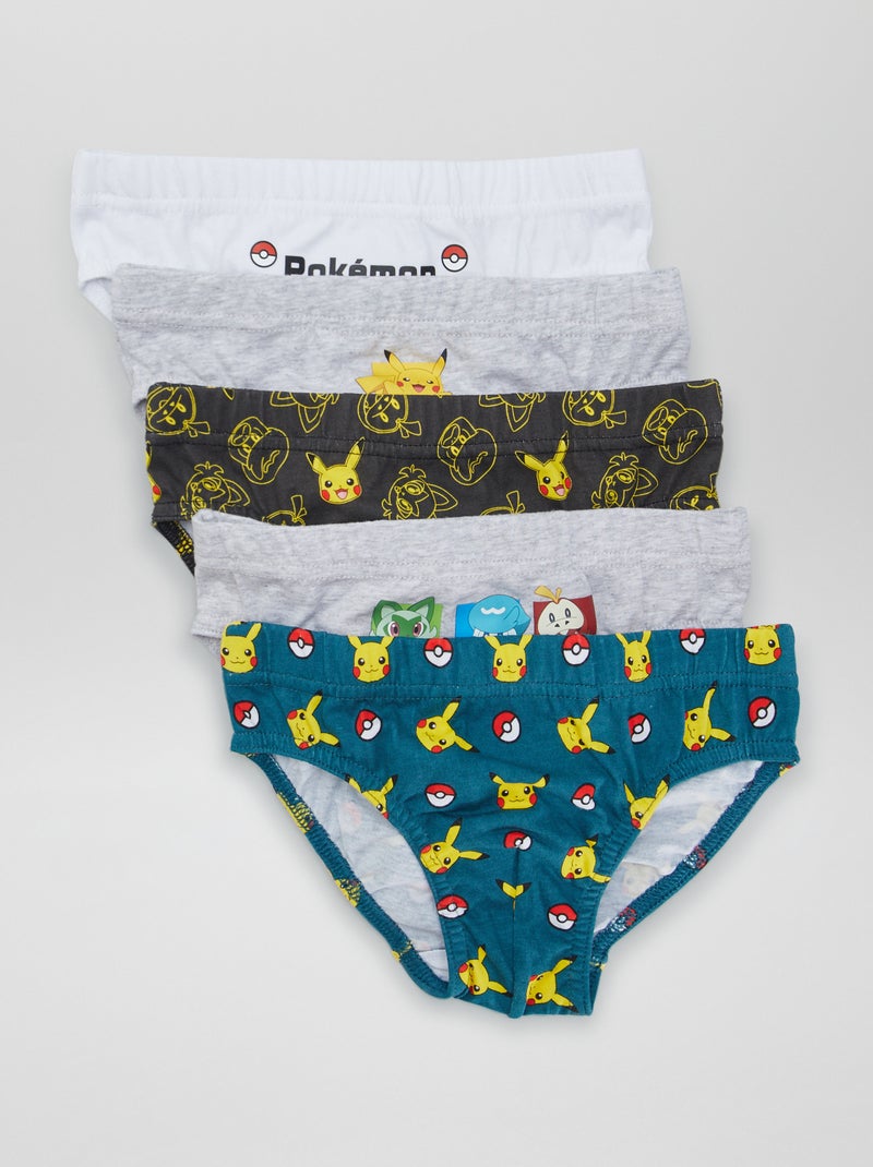 Pack de 5 slips 'Pokemon' BLANCO - Kiabi