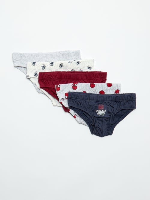 Pack de 5 slips 'Spiderman' - Kiabi Pack de 5 slips 'Spiderman' - Kiabi