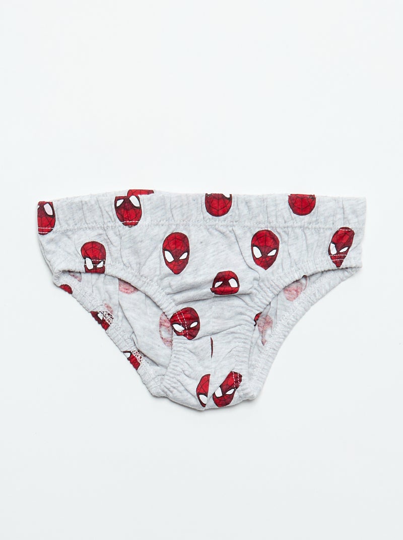 Pack de 5 slips 'Spiderman' Azul - Kiabi