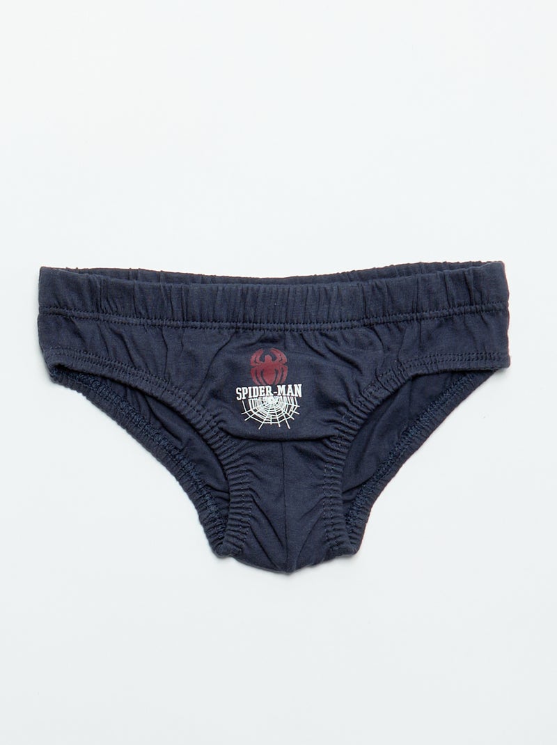 Pack de 5 slips 'Spiderman' Azul - Kiabi