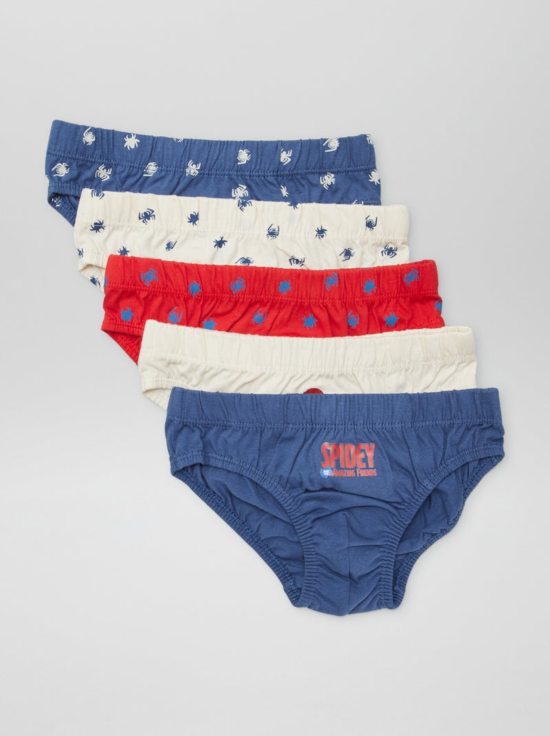 Pack de 5 slips 'Spidey' AZUL - Kiabi
