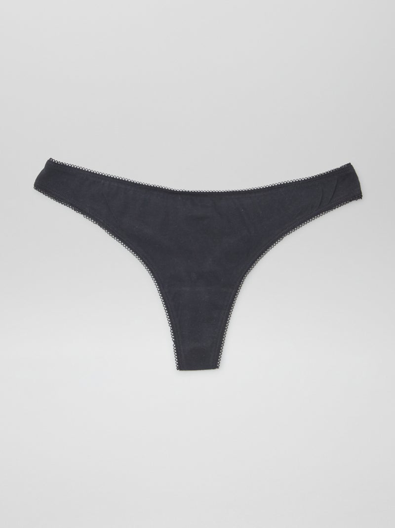 Pack de 5 tangas BLANCO - Kiabi