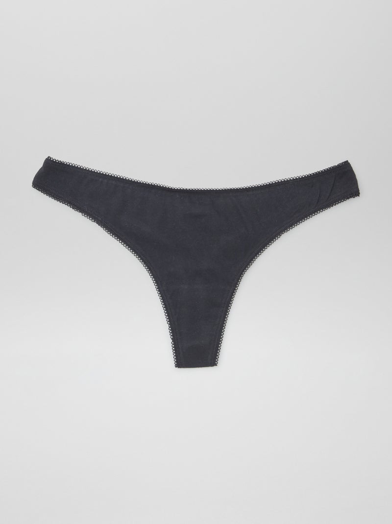 Pack de 5 tangas BLANCO - Kiabi