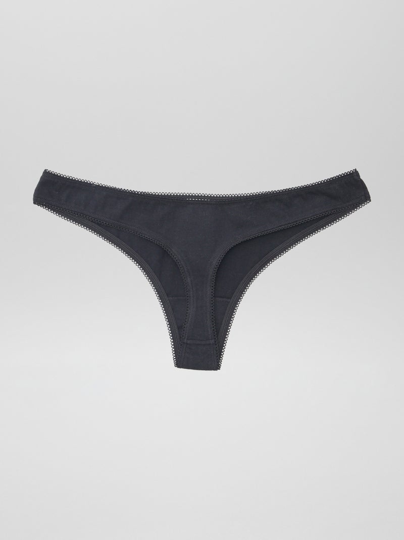 Pack de 5 tangas BLANCO - Kiabi