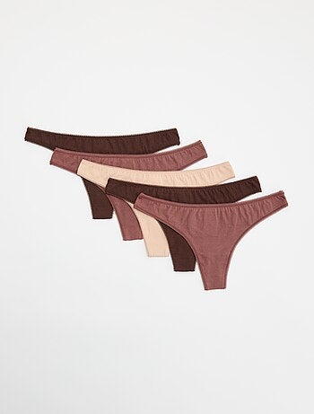 Pack de 5 tangas