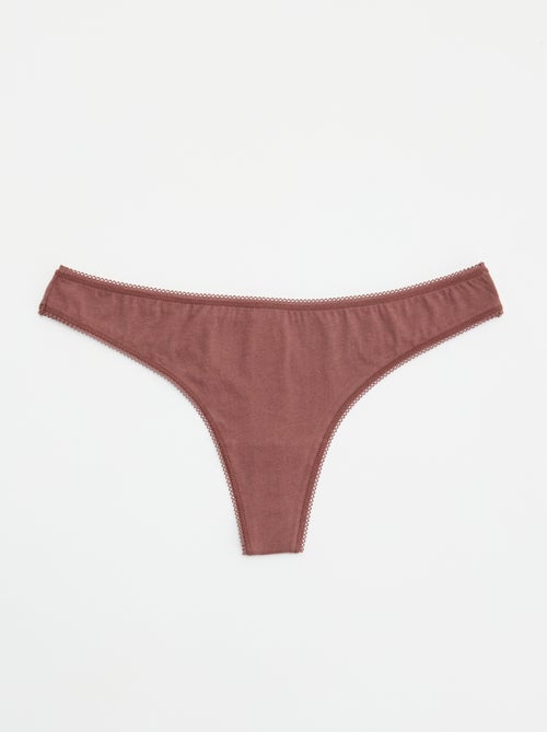 Pack de 5 tangas - Kiabi