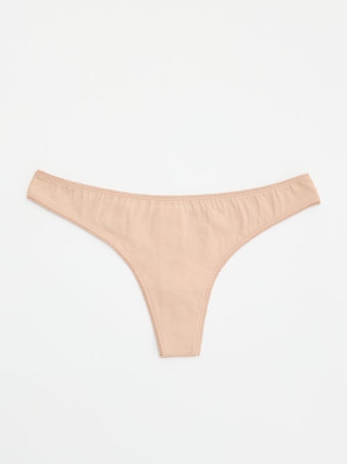 Pack de 5 tangas - Kiabi