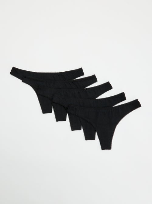Pack de 5 tangas - Kiabi