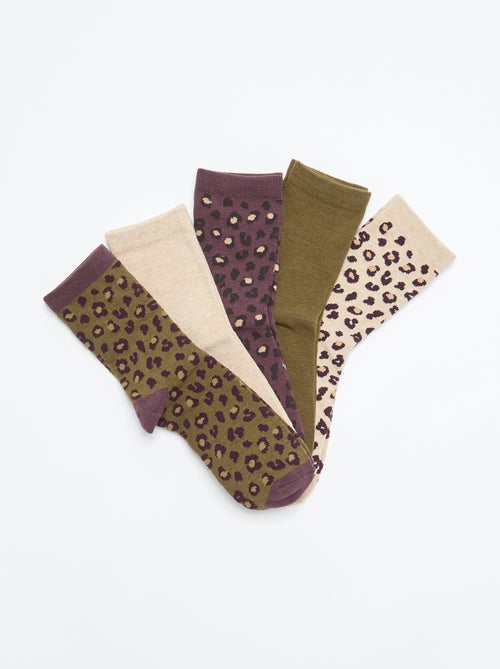 Pack de 5 pares de calcetines - Kiabi