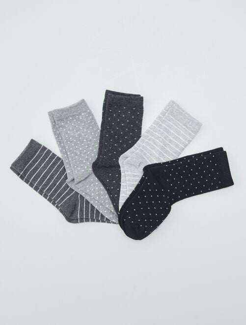 Pack de 5 pares de calcetines - Kiabi