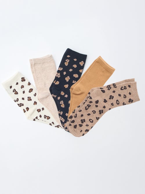 Pack de 5 pares de calcetines - Kiabi
