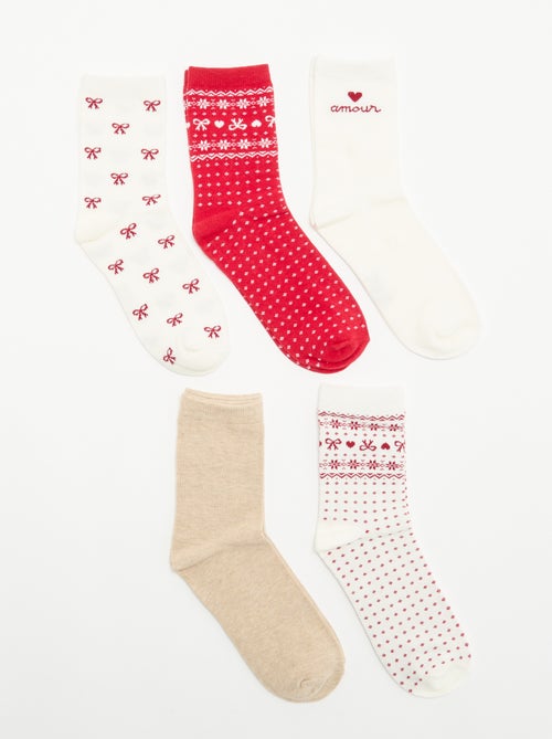 Pack de 5 pares de calcetines - Kiabi Pack de 5 pares de calcetines - Kiabi