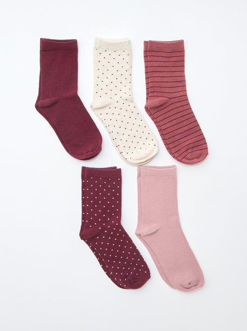 Pack de 5 pares de calcetines - Kiabi