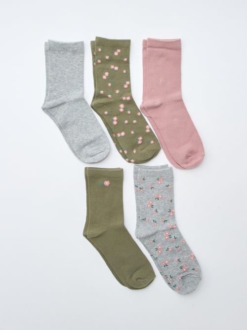Pack de 5 pares de calcetines - Kiabi