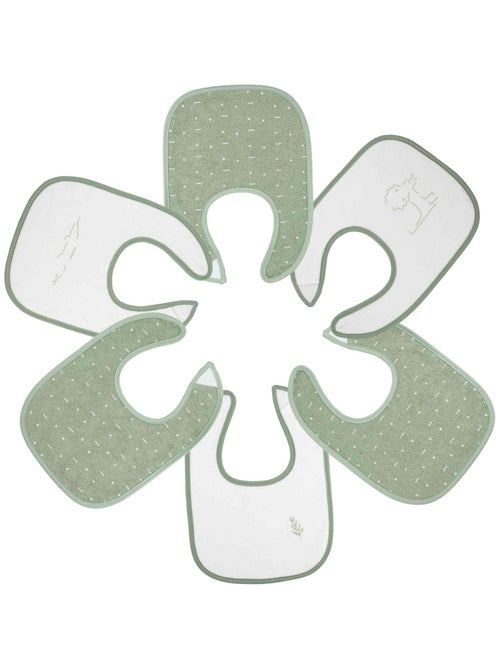 Pack de 6 baberos de bebé - Kiabi