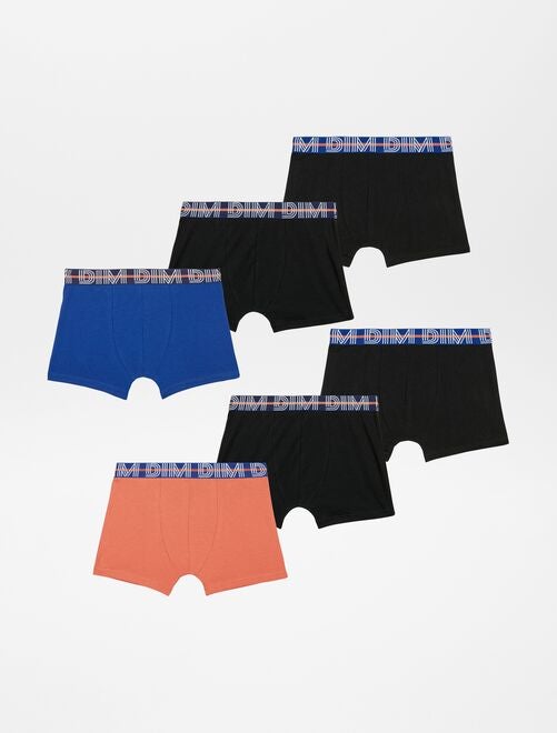 Pack de 6 boxers 'Dim' - Kiabi