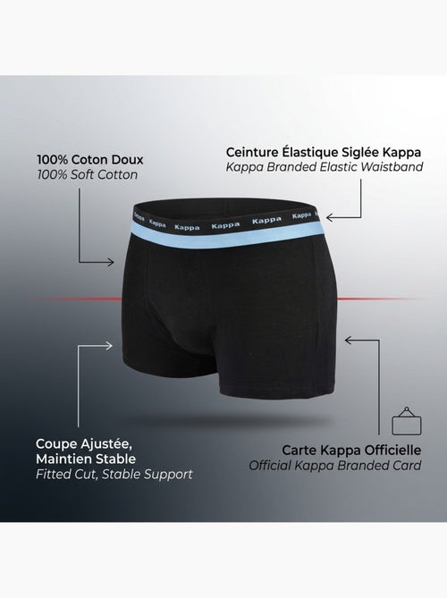 Pack de 6 boxers hombre algodón cinturón elástico KAPPA - Kiabi Pack de 6 boxers hombre algodón cinturón elástico KAPPA - Kiabi