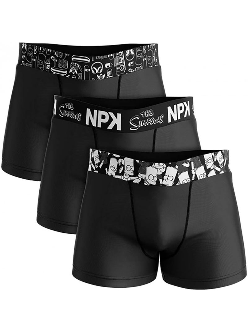 Pack de 6 Boxers Hombre No Publik Simpsons Algodón Surtido Multicolor - Kiabi