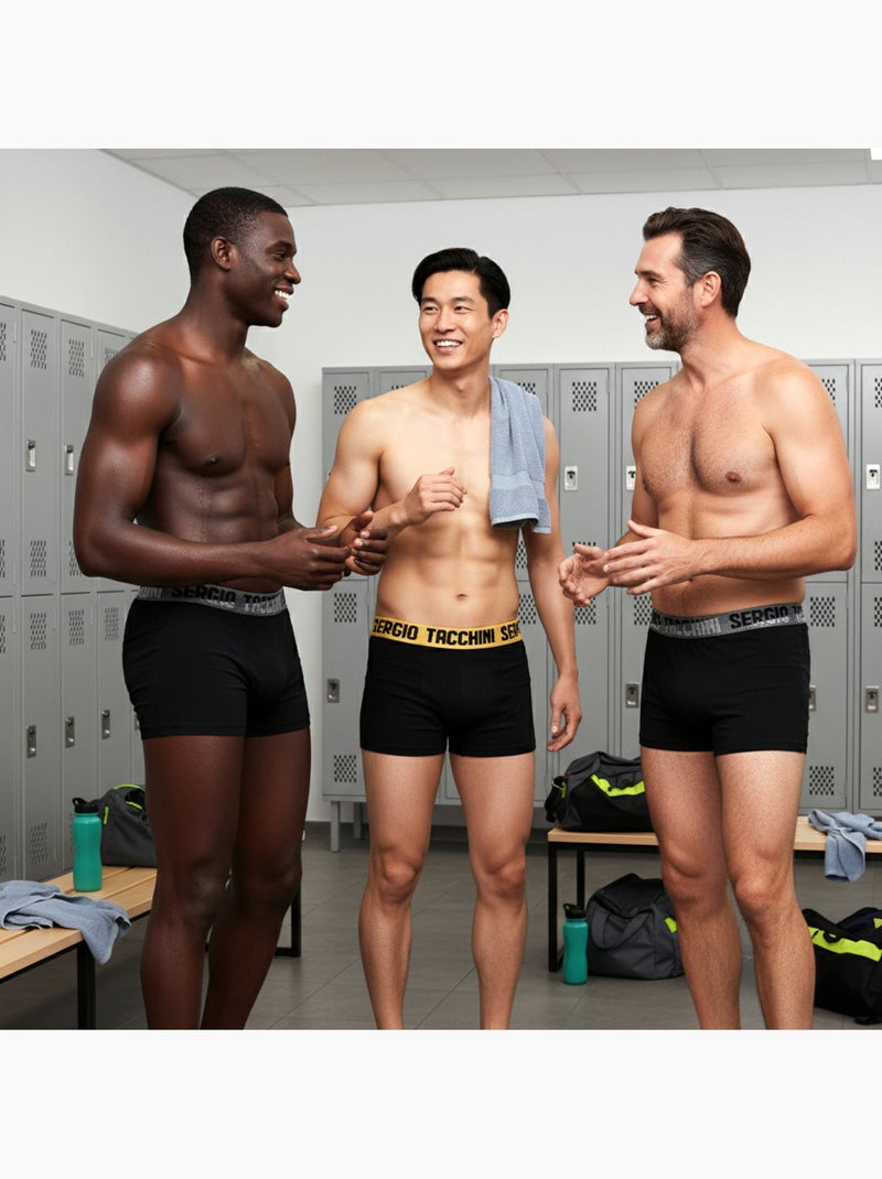 Pack de 6 Boxers Hombre SERGIO TACCHINI Negro Negro - Kiabi