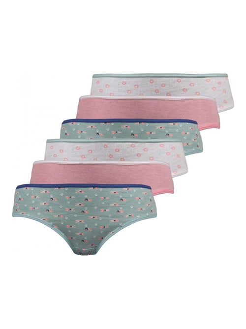 Pack de 6 bragas niña - Kiabi