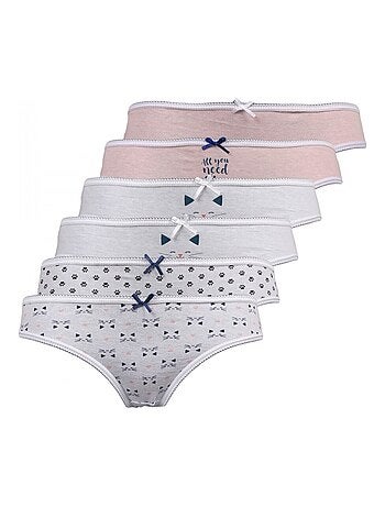 Pack de 6 bragas niña
