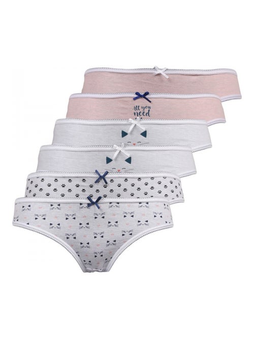 Pack de 6 bragas niña - Kiabi Pack de 6 bragas niña - Kiabi