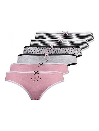 Pack de 6 bragas niña