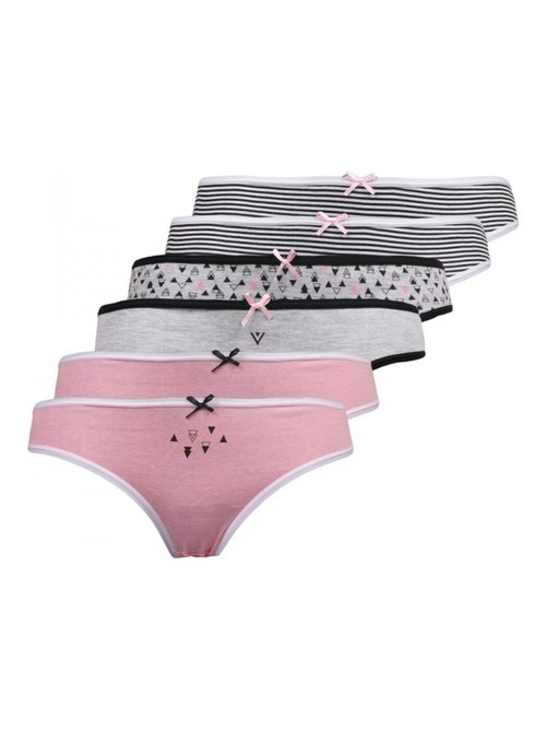 Pack de 6 bragas niña - Kiabi Pack de 6 bragas niña - Kiabi