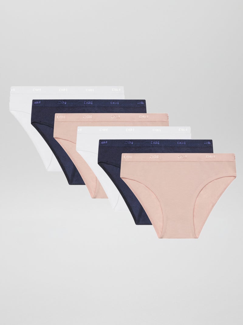 Pack de 6 braguitas 'Dim' BEIGE - Kiabi