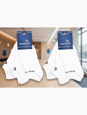 Pack de 6 calcetines cortos mujer sneaker SERGIO TACCHINI