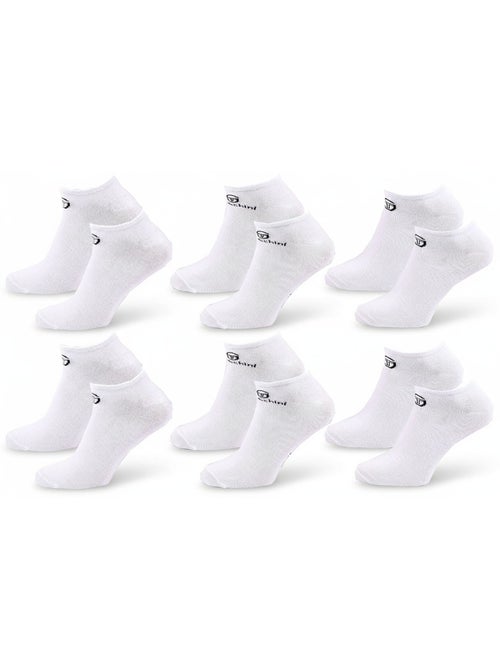 Pack de 6 calcetines cortos mujer sneaker SERGIO TACCHINI - Kiabi Pack de 6 calcetines cortos mujer sneaker SERGIO TACCHINI - Kiabi