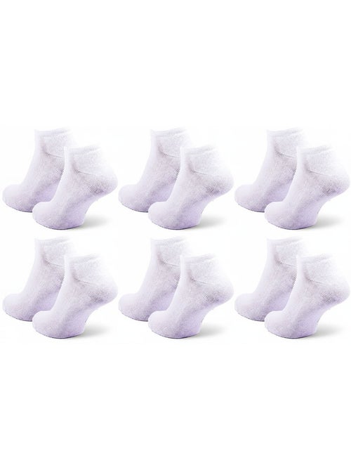 Pack de 6 calcetines cortos mujer sneaker SERGIO TACCHINI - Kiabi Pack de 6 calcetines cortos mujer sneaker SERGIO TACCHINI - Kiabi