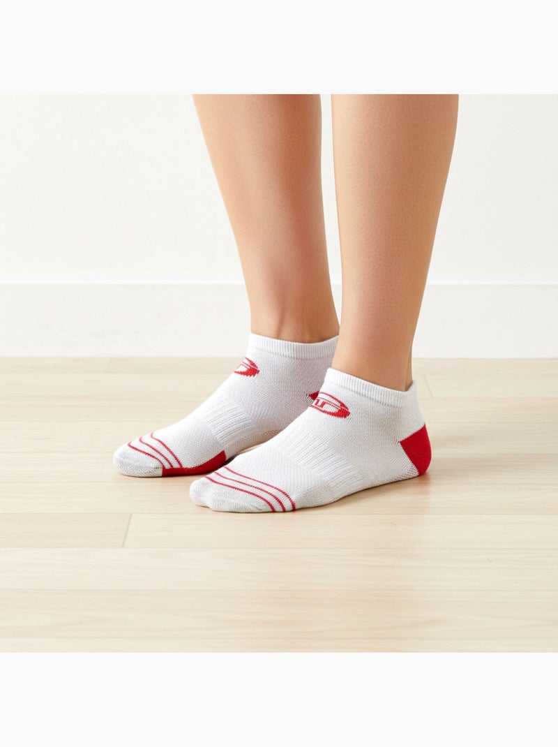 Pack de 6 calcetines cortos mujer sneaker SERGIO TACCHINI Blanco Rosa - Kiabi