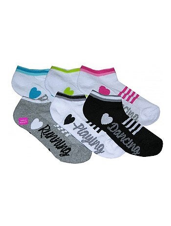 Pack de 6 calcetines cortos niño deporte con motivos