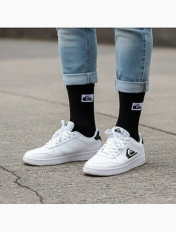 Pack de 6 calcetines hombre Crew Quiksilver deportivos acolchados