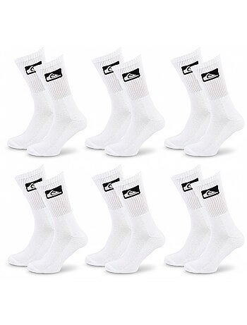 Pack de 6 calcetines hombre Crew Quiksilver deportivos acolchados
