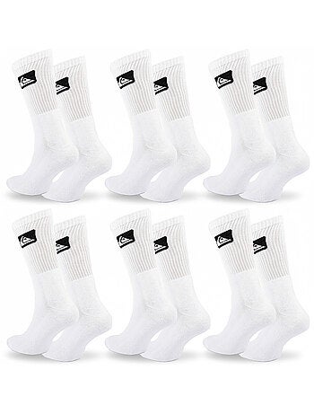 Pack de 6 calcetines hombre Crew Quiksilver deportivos acolchados