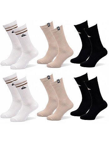 Pack de 6 calcetines hombre Crew Quiksilver Regular