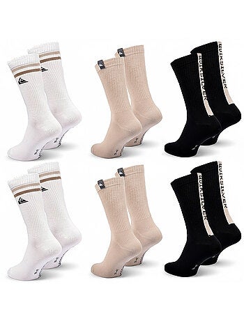 Pack de 6 calcetines hombre Crew Quiksilver Regular