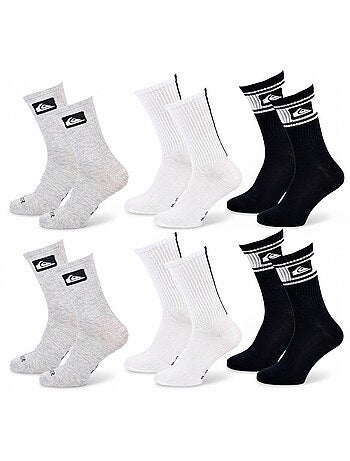 Pack de 6 calcetines hombre Crew Quiksilver Regular