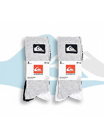 Pack de 6 calcetines hombre Crew Quiksilver Regular