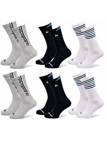 Pack de 6 calcetines hombre Crew Quiksilver Regular